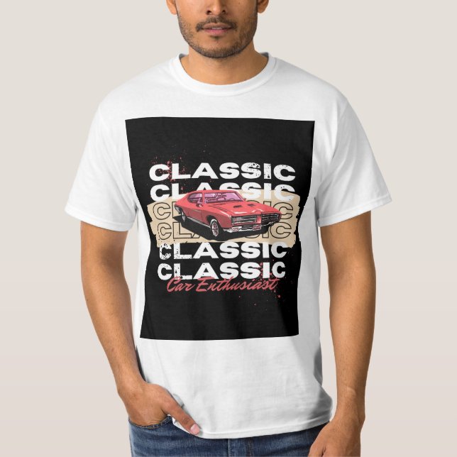 Camiseta Nice classic car design (Anverso)
