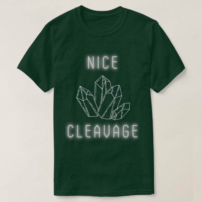 Camiseta Nice Cleavage Crystal Humor (Diseño del anverso)