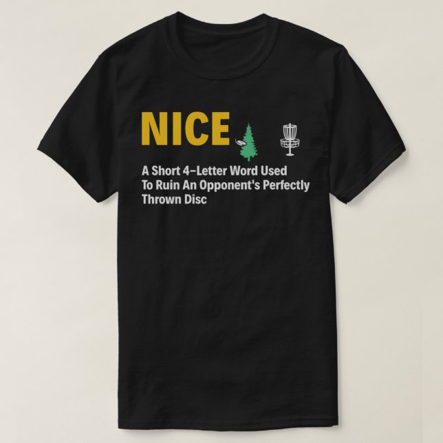 Camiseta Nice Disk Golf Funny Definition Disk Golfer (Diseño del anverso)