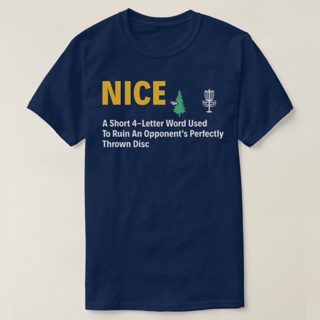 Camiseta Nice Disk Golf Funny Definition Disk Golfer  (Diseño del anverso)
