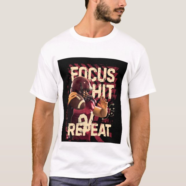 Camiseta Nice focus hit repeat image  (Anverso)