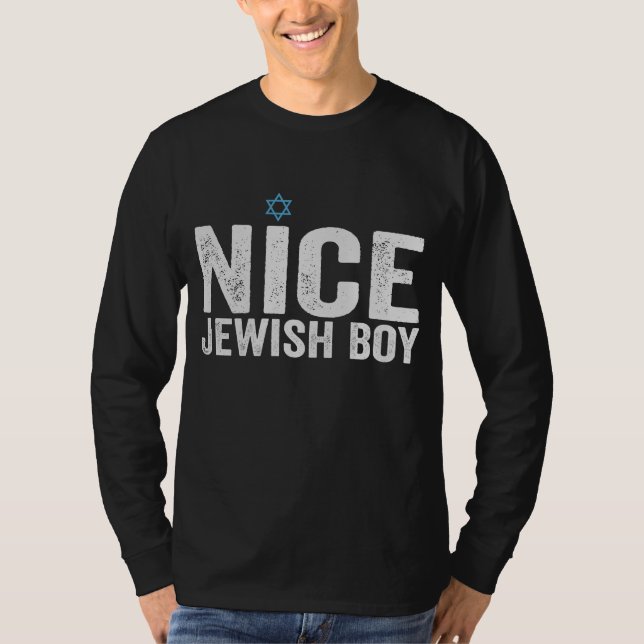 Camiseta Nice Jewish Boy Hanukkah Jewish Family Gift (Anverso)