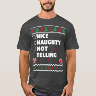 Camiseta Nice Naughty List Ugly Christmas Design Funny Not