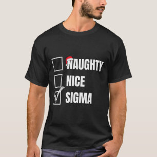 Camiseta Nice Naughty Sigma Funny Navidades de la lista de 