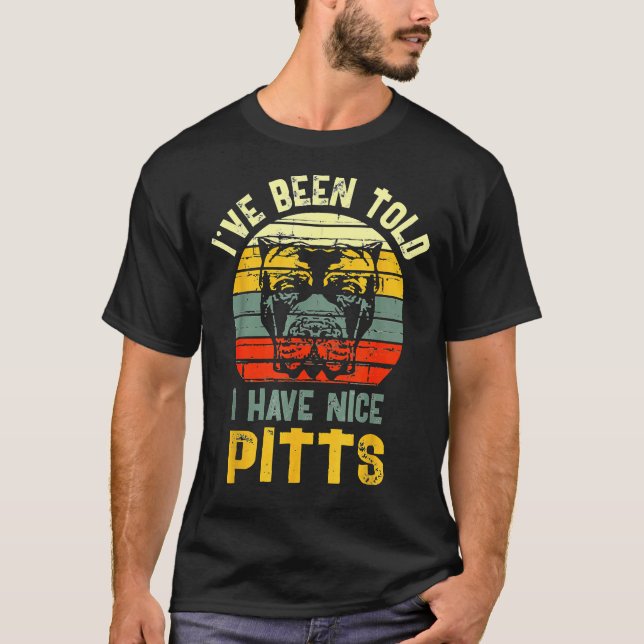Camiseta Nice Pitts Pitties Funny Pun Pitbull Pittie Mamá 1 (Anverso)