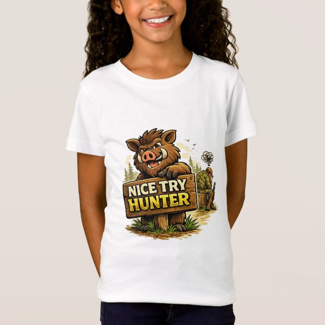 Camiseta Nice Try Hunter (Anverso)