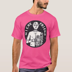 Camiseta Niche Friend Robotee Cyborg Intellige Artificial b