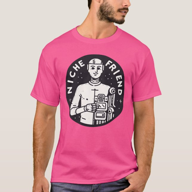 Camiseta Niche Friend Robotee Cyborg Intellige Artificial b (Anverso)