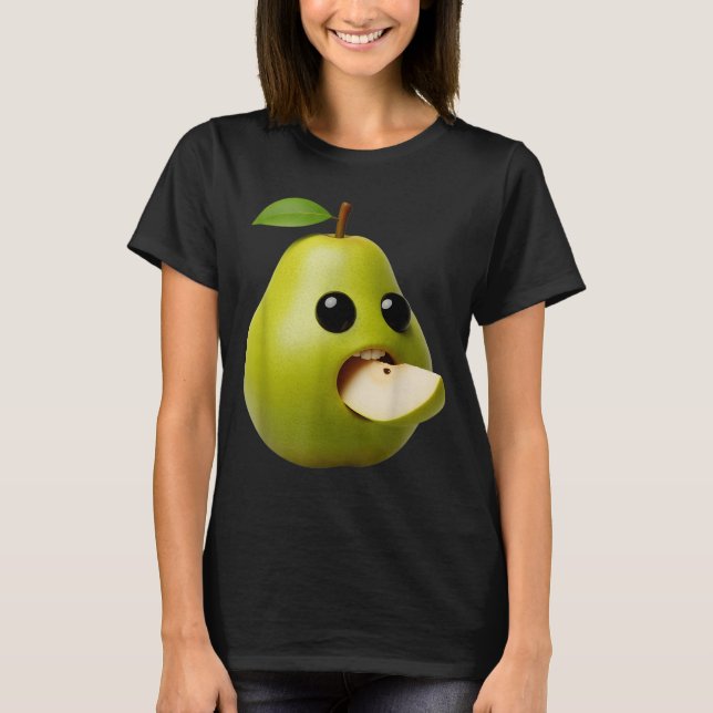 Camiseta Niche Fruits Funny Pear Meme Brainrot Surreal  (Anverso)