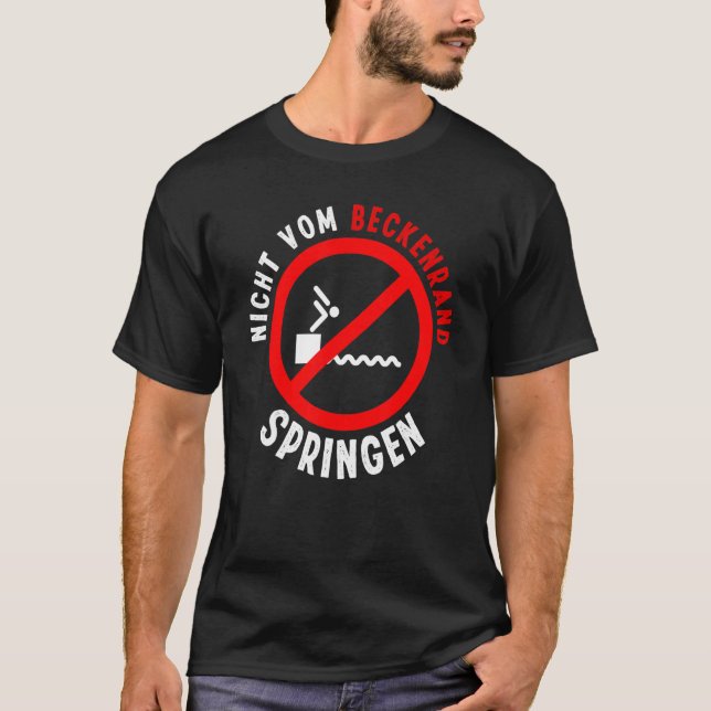 Camiseta Nicht Vom Beckenrand Jumpen Bath Master (Anverso)
