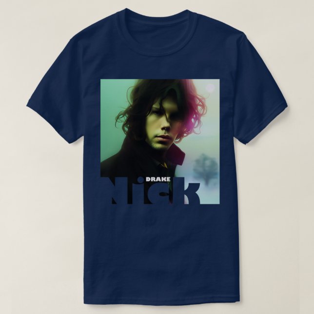Camiseta Nick Drake Pink Moon TShirt (Diseño del anverso)