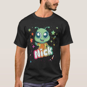 Camiseta NICK - Nombre de niño pequeño con un extraño lindo