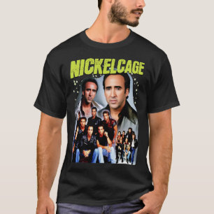 Camiseta NICKELCAGE PARODY Funny Retro 2000 Glamour Shot T