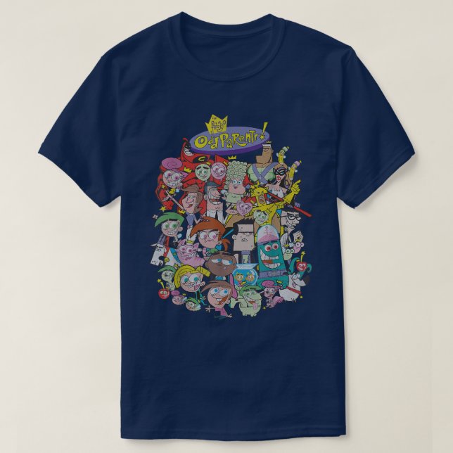 Camiseta Nickelodeon El Carácter Total De Fairly OddParents (Diseño del anverso)