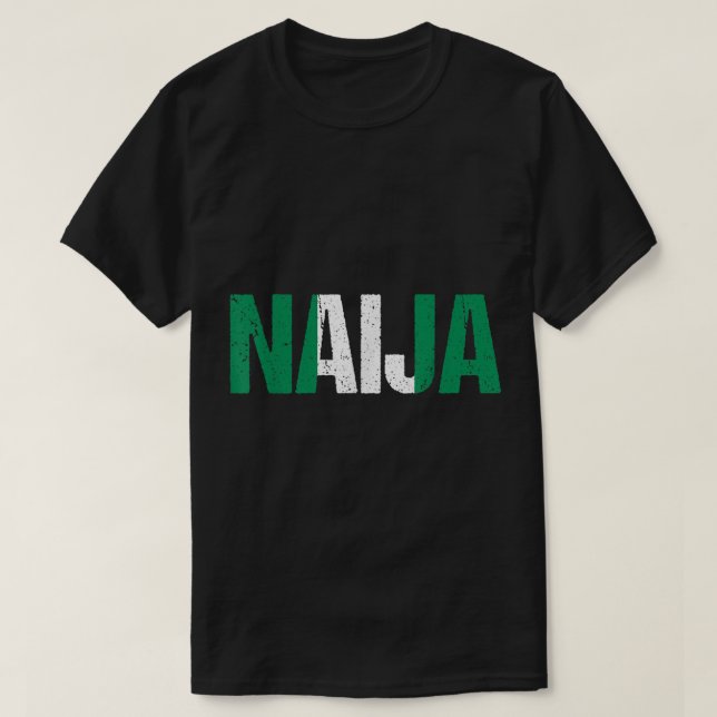 Camiseta Nickname ofensivo de regalo de bandera nigeriana p (Diseño del anverso)