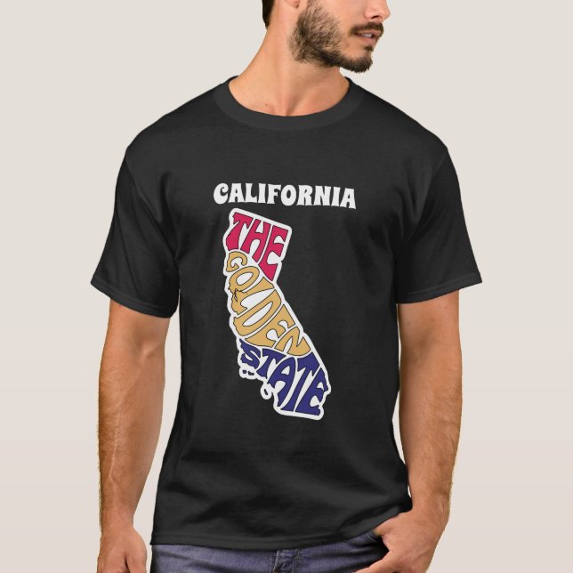 Camiseta Nickname Word Art de California (Anverso)