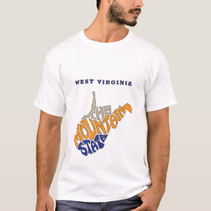 Camiseta Nickname Word Art de Virginia Occidental