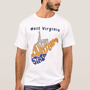 Camiseta Nickname Word Art de Virginia Occidental