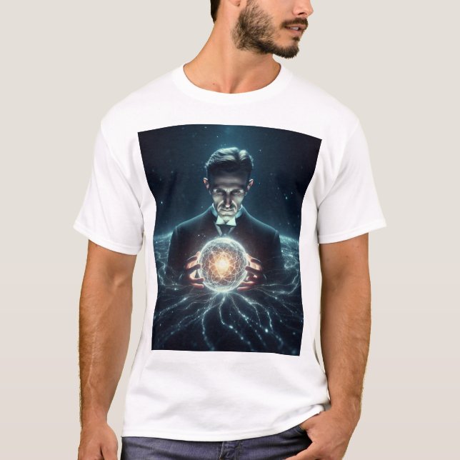 Camiseta Nicola Tesla  (Anverso)