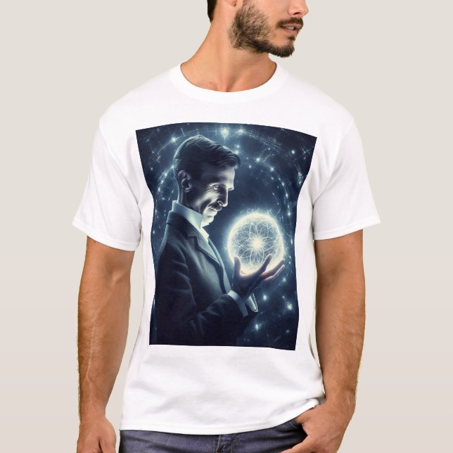 Camiseta Nicola Tesla  (Anverso)