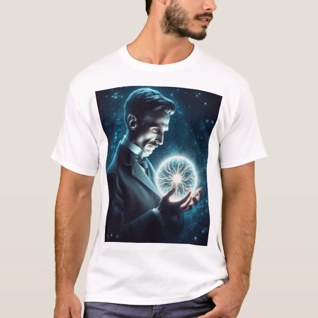 Camiseta Nicola Tesla  (Anverso)