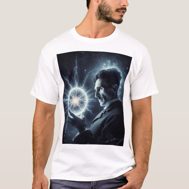 Camiseta Nicola Tesla  (Anverso)
