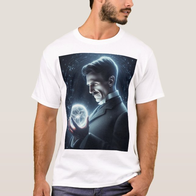 Camiseta Nicola Tesla  (Anverso)