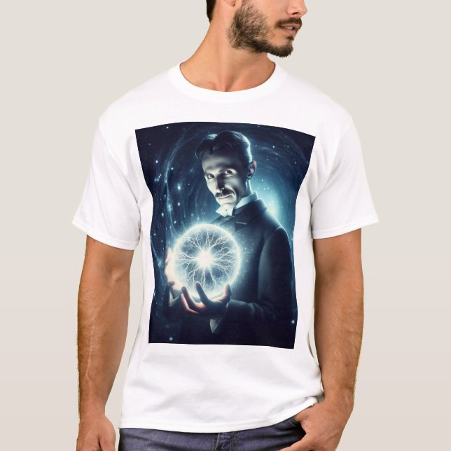 Camiseta Nicola Tesla  (Anverso)