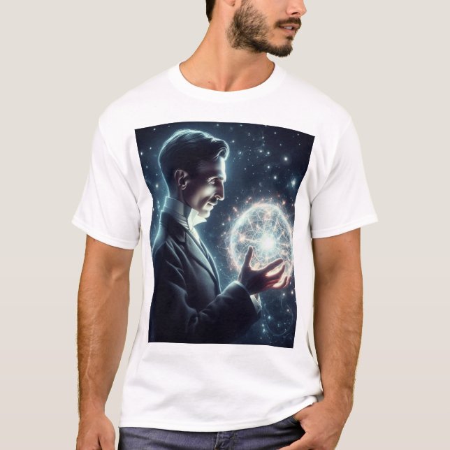 Camiseta Nicola Tesla  (Anverso)