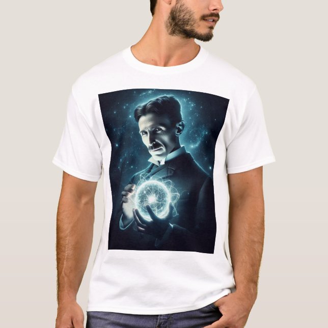 Camiseta Nicola Tesla  (Anverso)