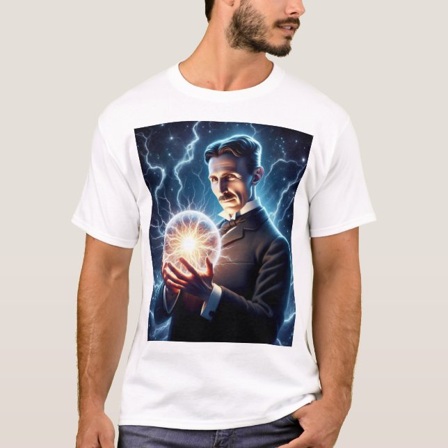 Camiseta Nicola Tesla  (Anverso)