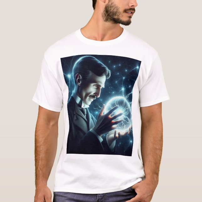 Camiseta Nicola Tesla  (Anverso)