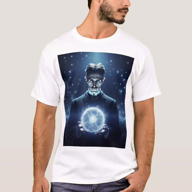 Camiseta Nicola Tesla  (Anverso)