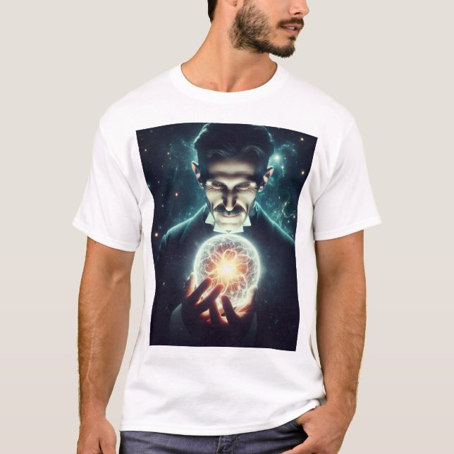 Camiseta Nicola Tesla  (Anverso)