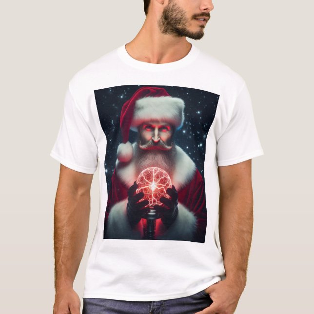 Camiseta Nicola Tesla natal (Anverso)