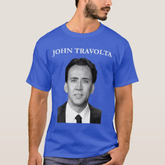 Camiseta Nicolas Cage Johnravolta Cara a Cara Regalo para a