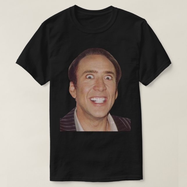 Camiseta Nicolas Cage Meme (Diseño del anverso)