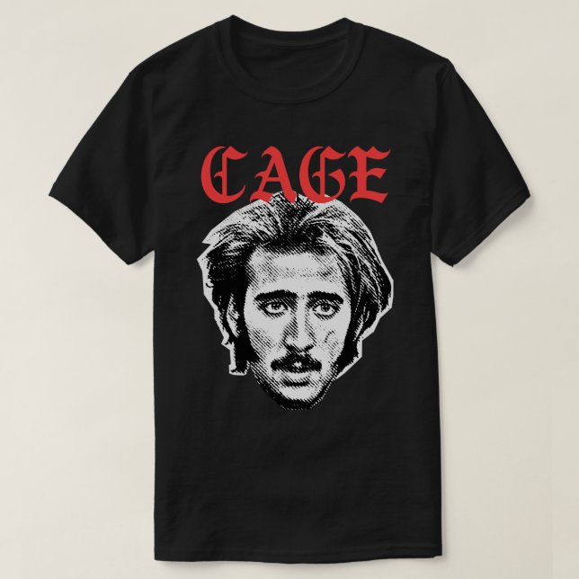 Camiseta Nicolas Cage Retro Diseño de fans estéticos (Diseño del anverso)
