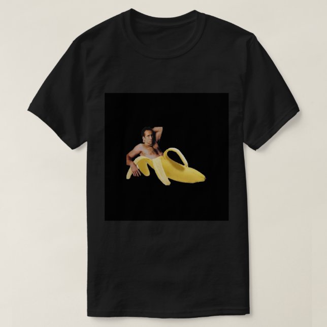 Camiseta Nicolas Enjaula En Una Banana - Chiffon Amarillo O (Diseño del anverso)