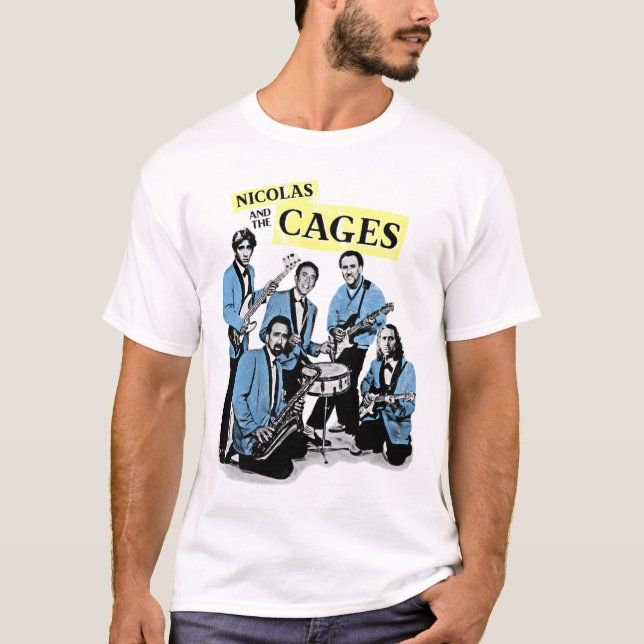 Camiseta Nicolas Y Las Jaulas (Camisa De Banda De Jaula Nic (Anverso)