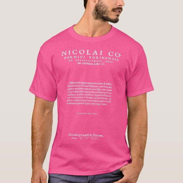 Camiseta Nicolaus Copernicus Revolutionibus Astronomy Scien (Anverso)