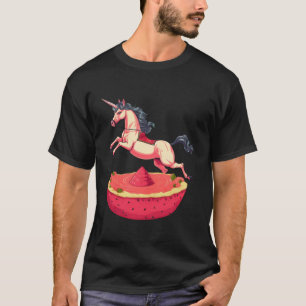 Camiseta Nicorn Saltando sobre la sandía - Fantasía caprich