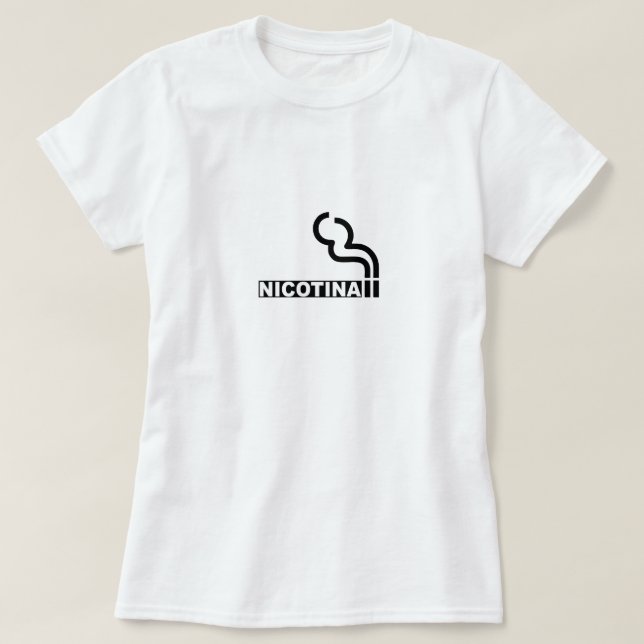Camiseta Nicotina (Diseño del anverso)