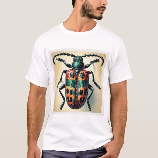 Camiseta Nicrophorus Beetle 180724IREF230 - Watercolor (Anverso)