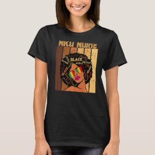 Camiseta Nicu Enfermera a afroamericanas mujeres negras His