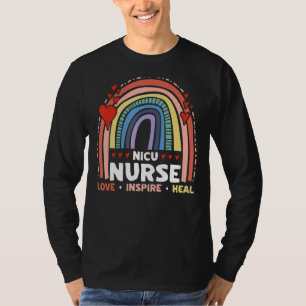 Camiseta Nicu Enfermera Amor Inspire Medicina Sanitaria