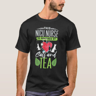 Camiseta Nicu Enfermera Cat Tea Enfermera Neonatal Icu