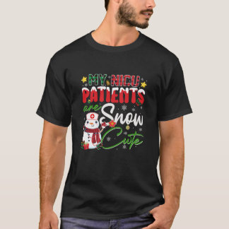 Camiseta NICU Enfermera Cute Nieve Funny Navidades Pajamas 