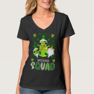 Camiseta Nicu Enfermera Enfermería St Patrick Day Gnomes Ir
