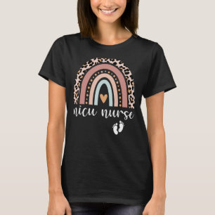 Camiseta Nicu Enfermera Icu Enfermera Neonatal Leopard Boho